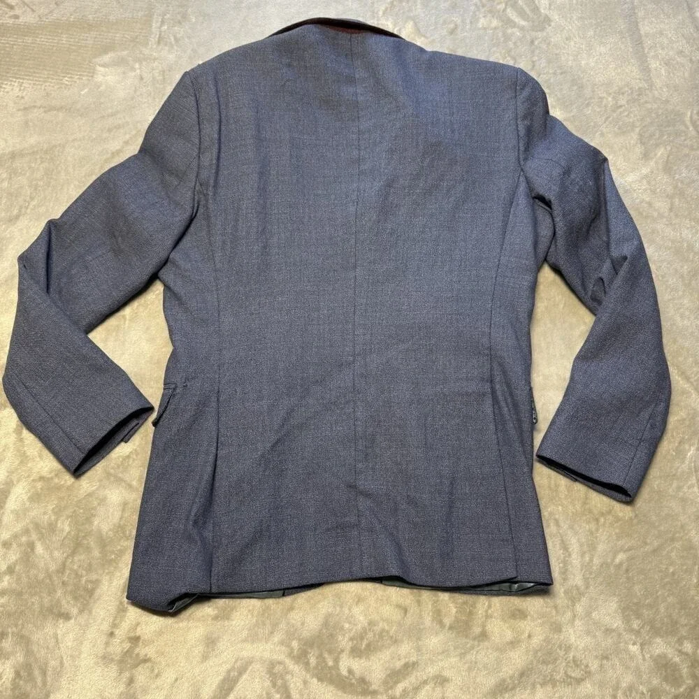 Zara Man Mens Blazer Size 38 Double Button Semi Formal Office Preppy Classic